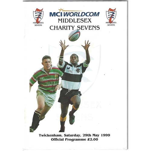 1999 Middlesex Sevens Rugby Union Programme
