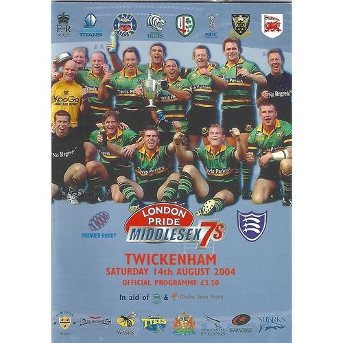 2004 Middlesex Sevens Rugby Union Programme & Match Ticket