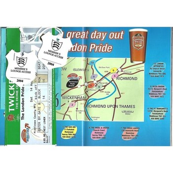 2004 Middlesex Sevens Rugby Union Programme & Match Ticket