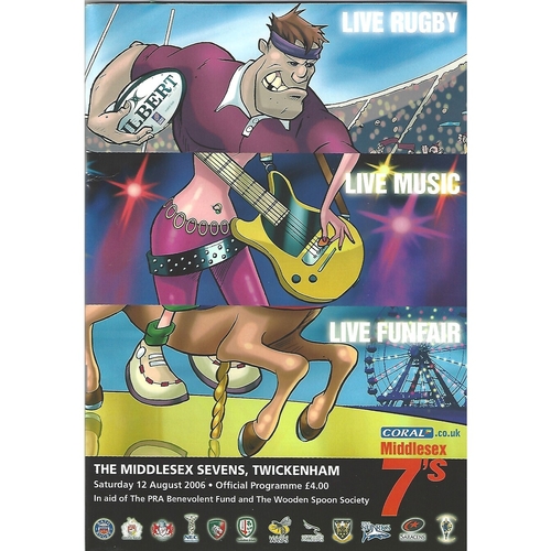 2006 Middlesex Sevens Rugby Union Programme & Match Ticket