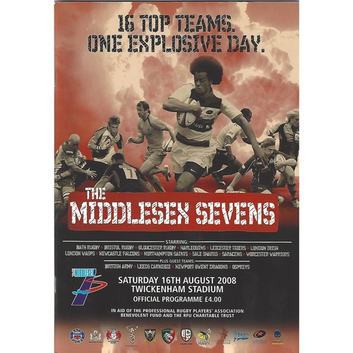 2008 Middlesex Sevens Rugby Union Programme