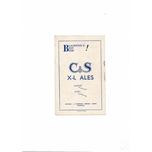 Blackpool v Huddersfield Central League Football Programme 1954/55