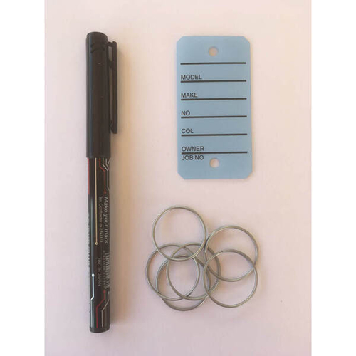 200 Printed Key Tags with Rings