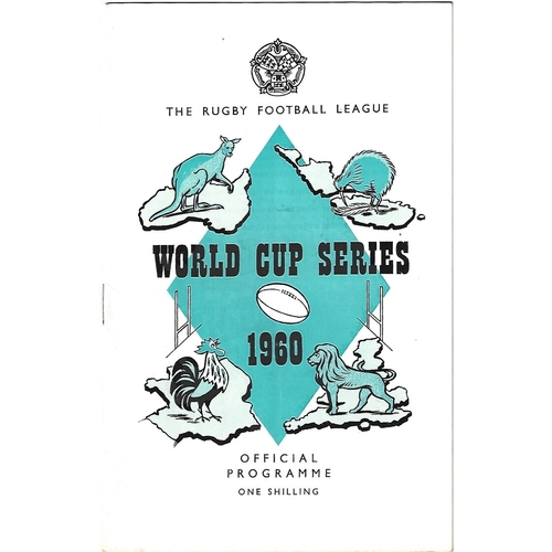 1960 Great Britain v France Rugby League World Cup Programme