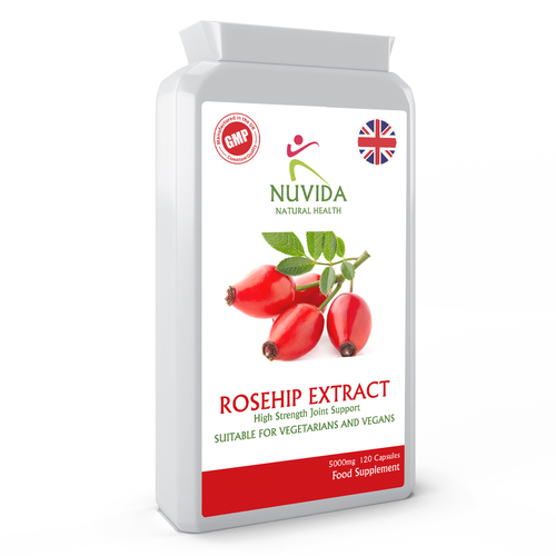 Rosehip Extract 120 Capsules 5000mg with added Vitamin C