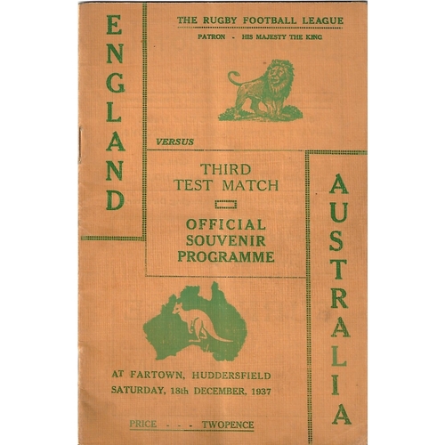 Australia Rugby League Programmes