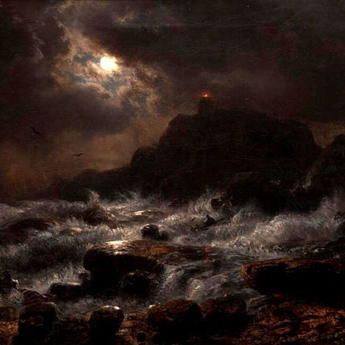 Norwegian Coast by Moonlight
