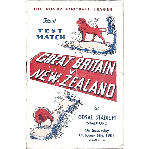 Great Britain Rugby League Programmes
