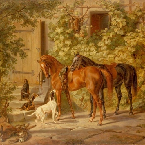 Horses at the Porch