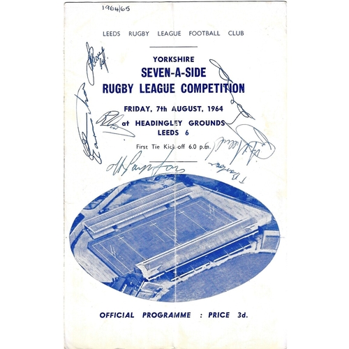 Rugby League Sevens Tournaments Programmes