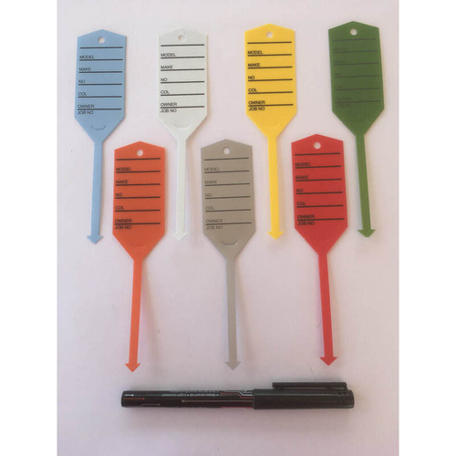 200 Printed Key Tags with Tails