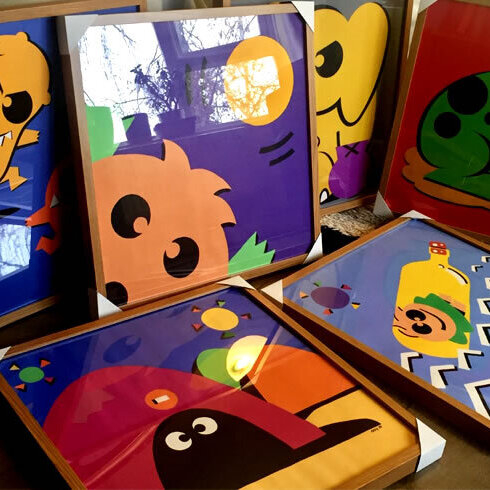 'Boxing Elephant' Picture