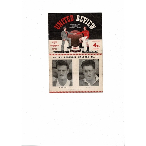 Manchester United Home Football Programmes