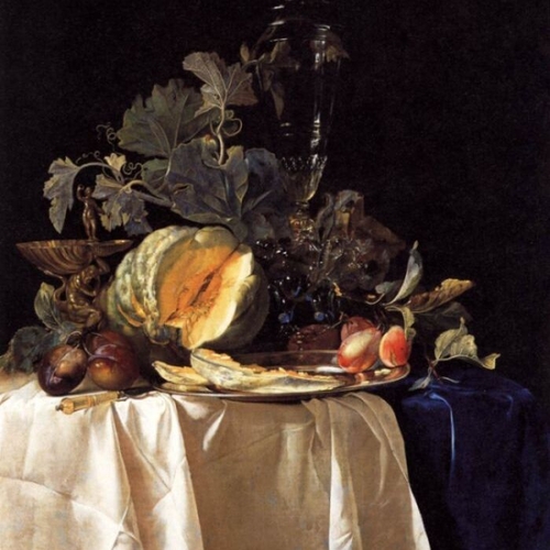 Still-Life with Fruit and Crystal Vase