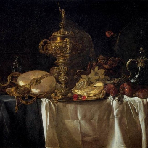 Still-Life with Fruit, Parrot and Nautilus Pitcher