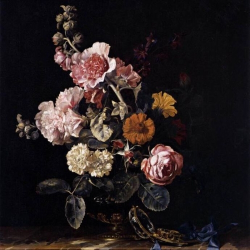 Vase of Flowers with Pocket Watch