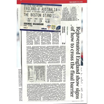 2009 England v Australia Four Nations Rugby League Programme