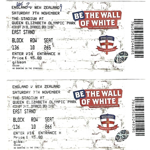 2015 England v New Zealand Second Test Match Rugby League Programme & Match Tickets