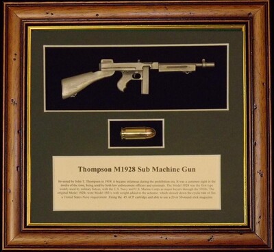 Wall Mounted 1/6 Pewter Guns