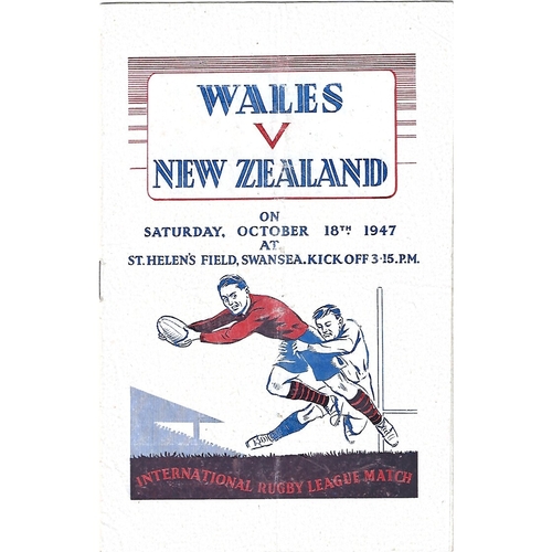 Wales Rugby League Programmes