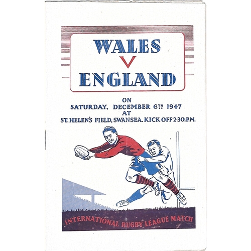 England Rugby League Programmes