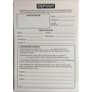 Vehicle Deposit Pad