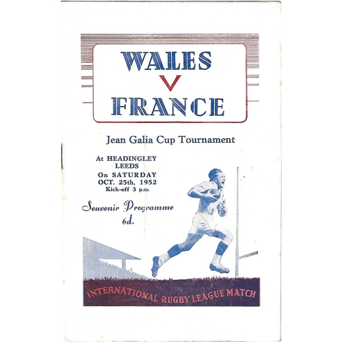 Wales Rugby League Programmes