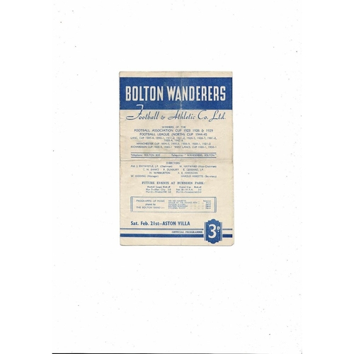 Aston Villa Away Football Programmes