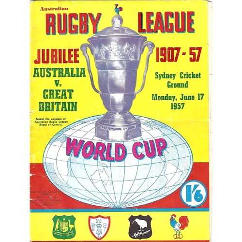 World Cup/Championship Rugby League Programmes