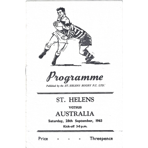 St. Helens Home Rugby League Programmes