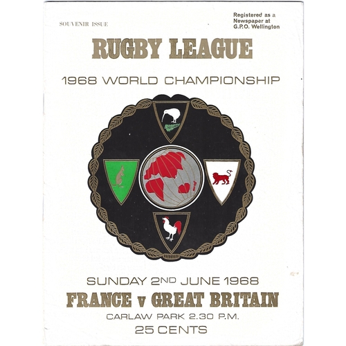 World Cup/Championship Rugby League Programmes