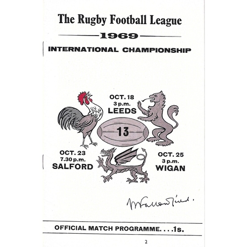 France Rugby League Programmes