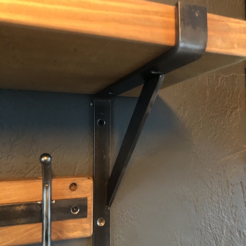 Coat hook and shelf