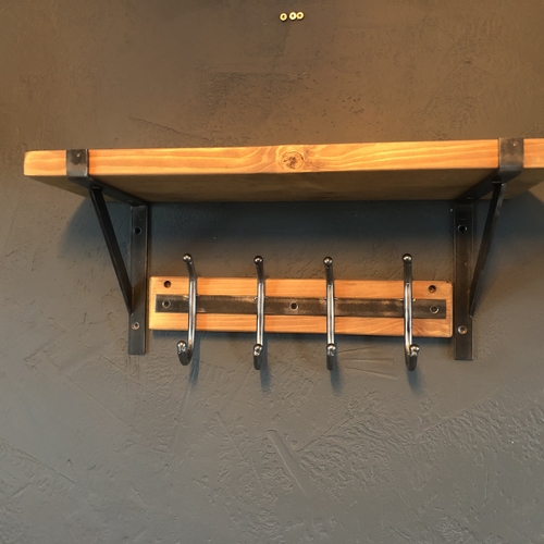 Coat hook and shelf