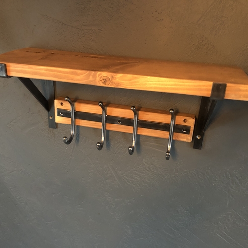 Coat hook and shelf