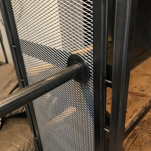 Walk in wardrobe hanging and shelving unit