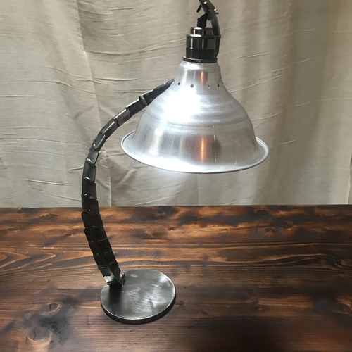 Industrial metal table lamp