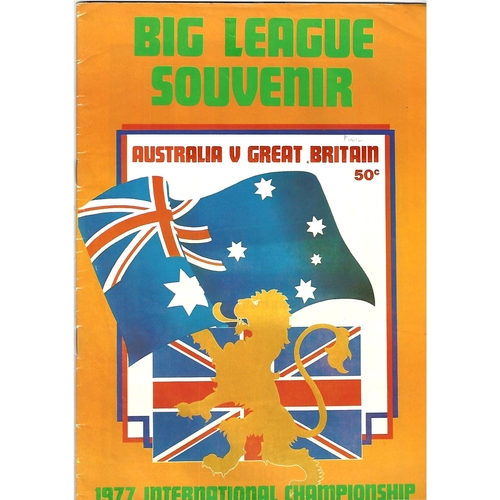 Australia Rugby League Programmes