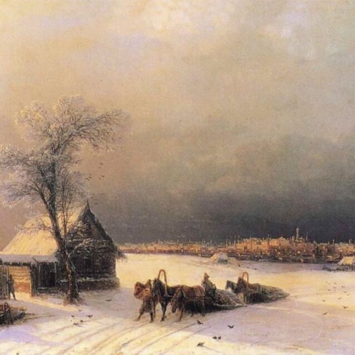 Moscow in Winter from the Sparrow Hills