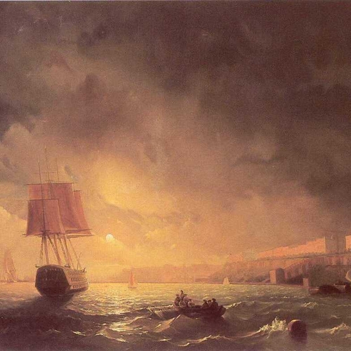 View of Odessa by Moonlight