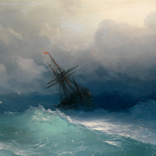 Ship on Stormy Seas