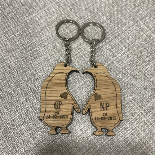 Penguin Keyrings ( pair )
