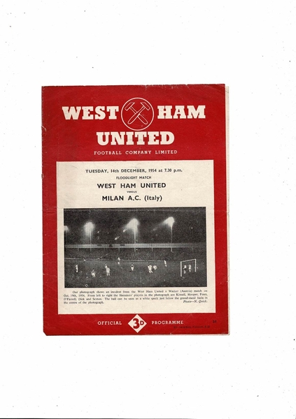 More Football Programmes listed today