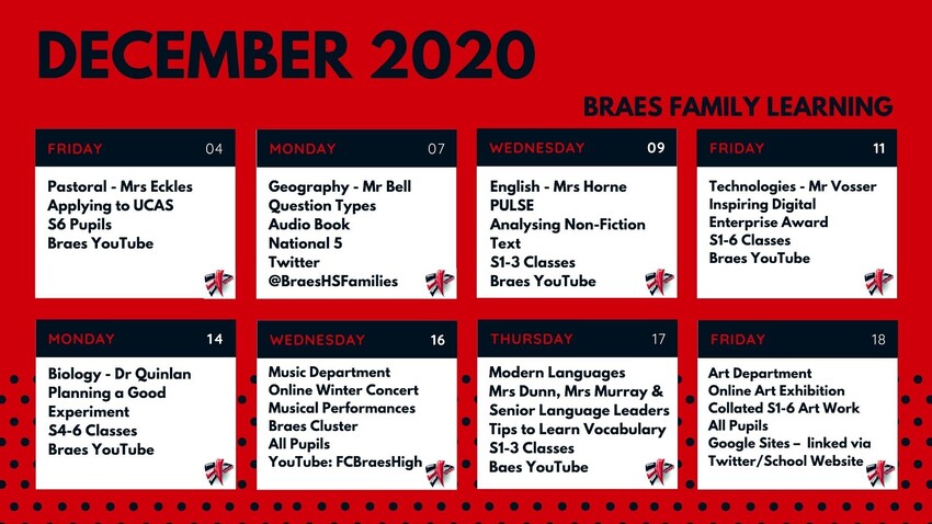 Braes Bites - Home Learning