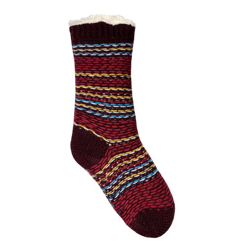 Bramble Non Slip Fairisle Lounge Slipper Sock
