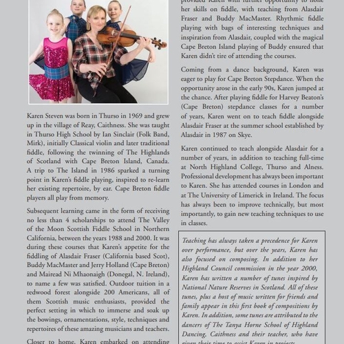 Karen Steven's New Scottish Fiddle Tunes