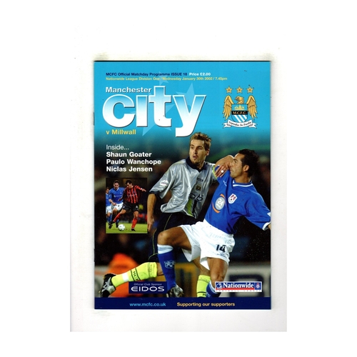 Manchester City Home Football Programmes