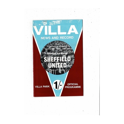 Sheffield United Away Football Programmes