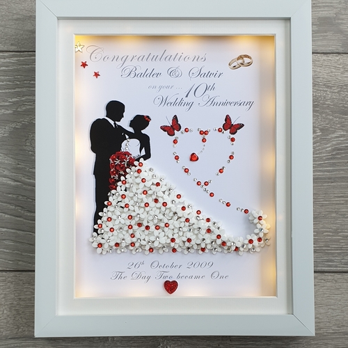 Personalised Wedding Anniversary Couple Frame