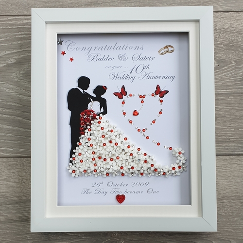 Personalised Wedding Anniversary Couple Frame